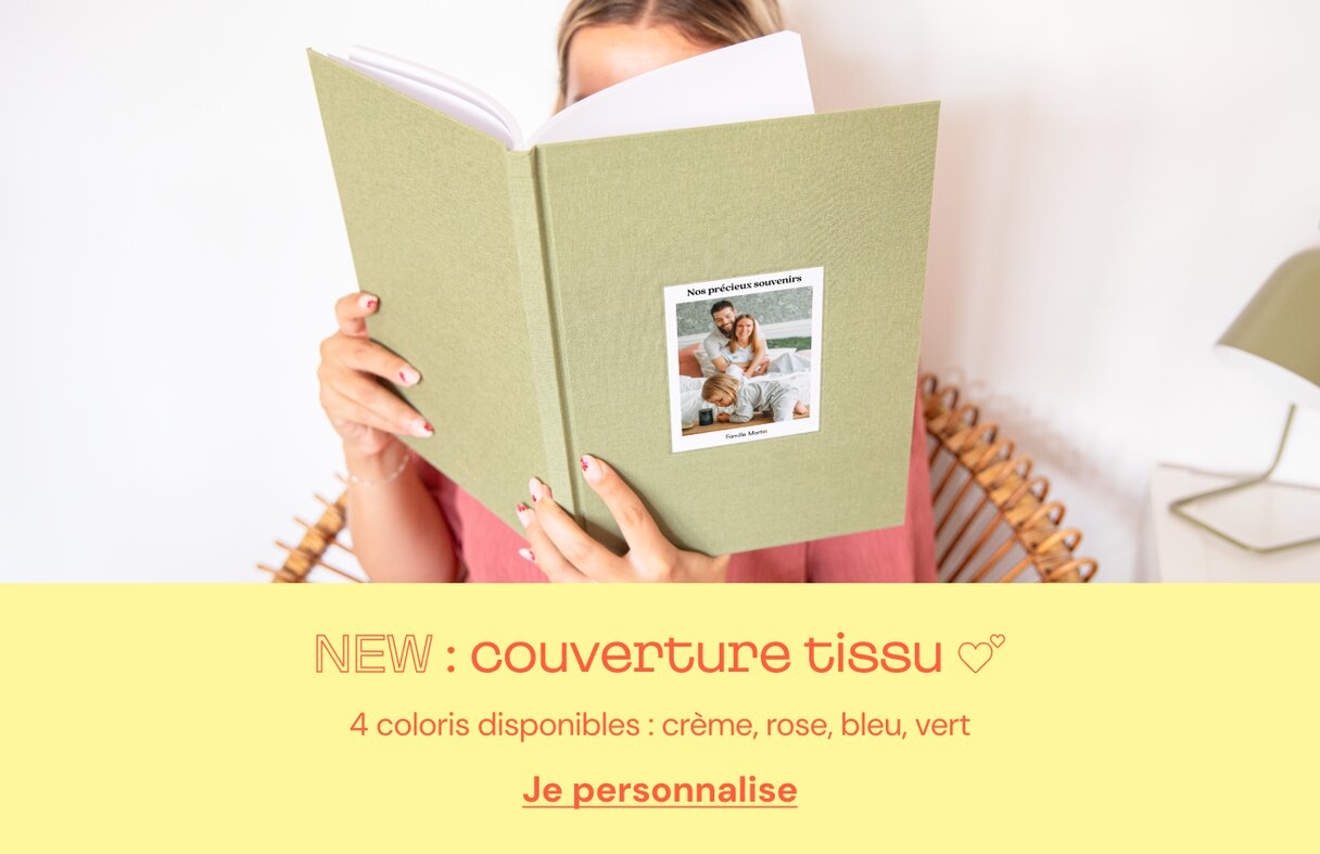 Album photo tissu famille