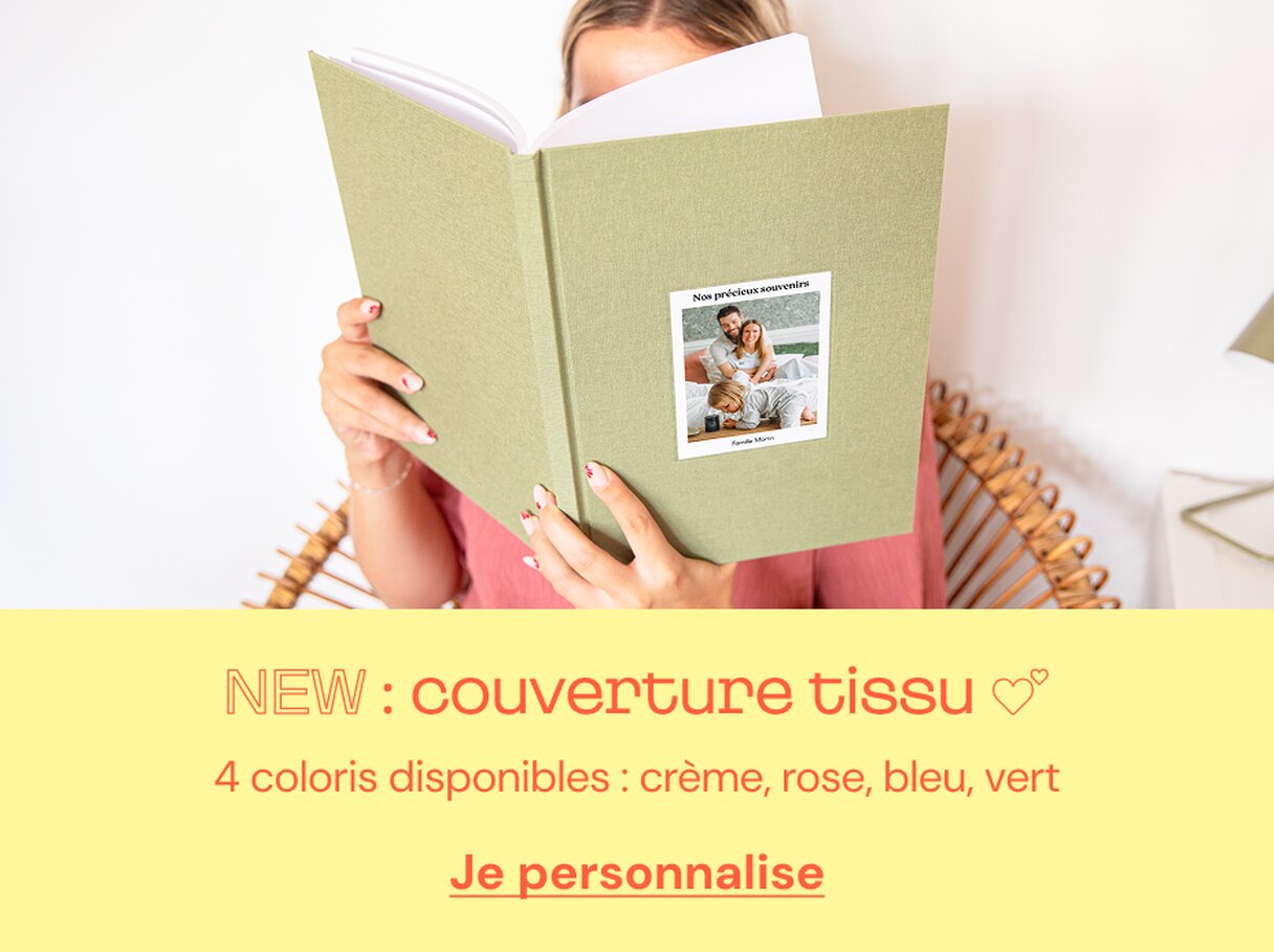 Album photo tissu famille