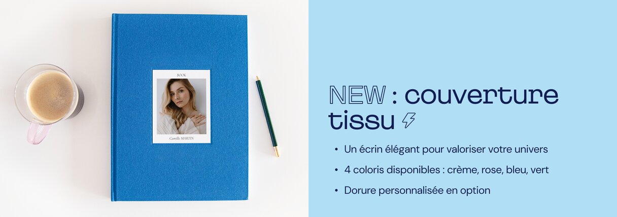Album photo tissu professionnel