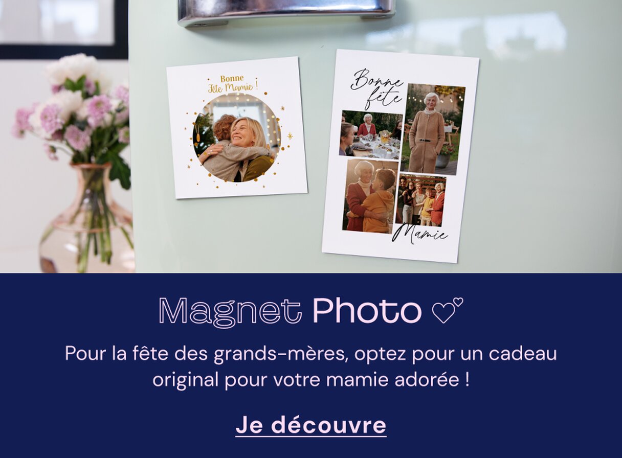 Magnet photo fête des grands-mères