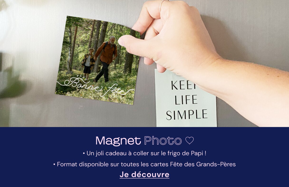 Magnet photo fête des grands-pères