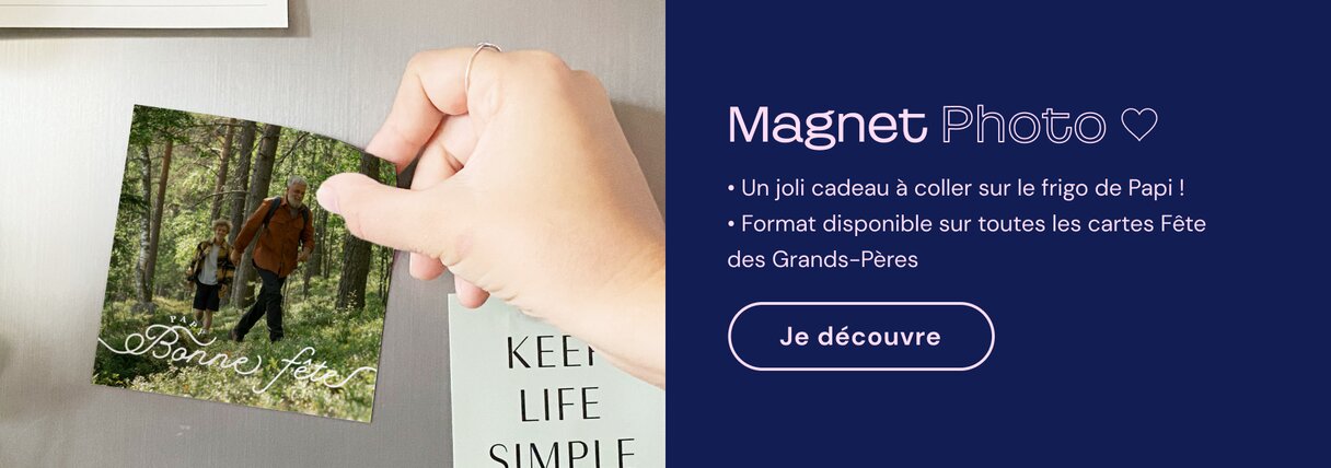 Magnet photo fête des grands-pères
