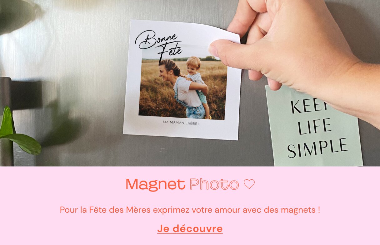 Magnet photo fête des mères