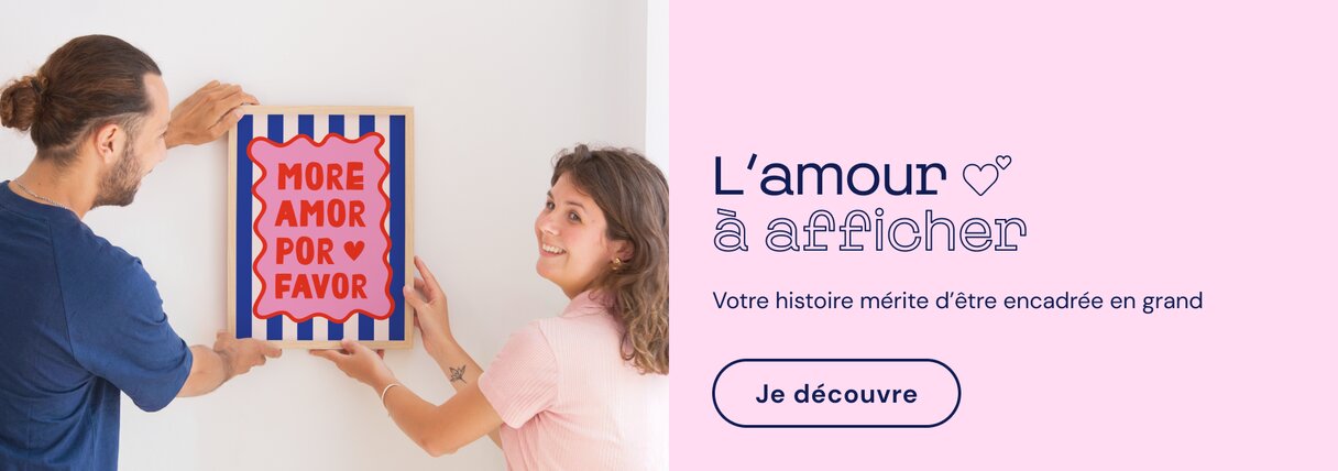 Poster personnalisé affiche couple