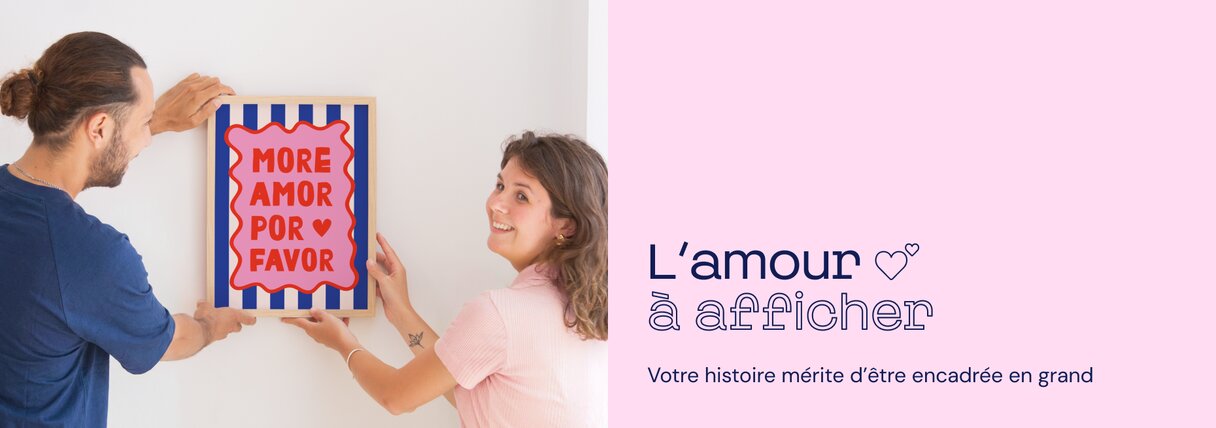 Poster personnalisé affiche couple