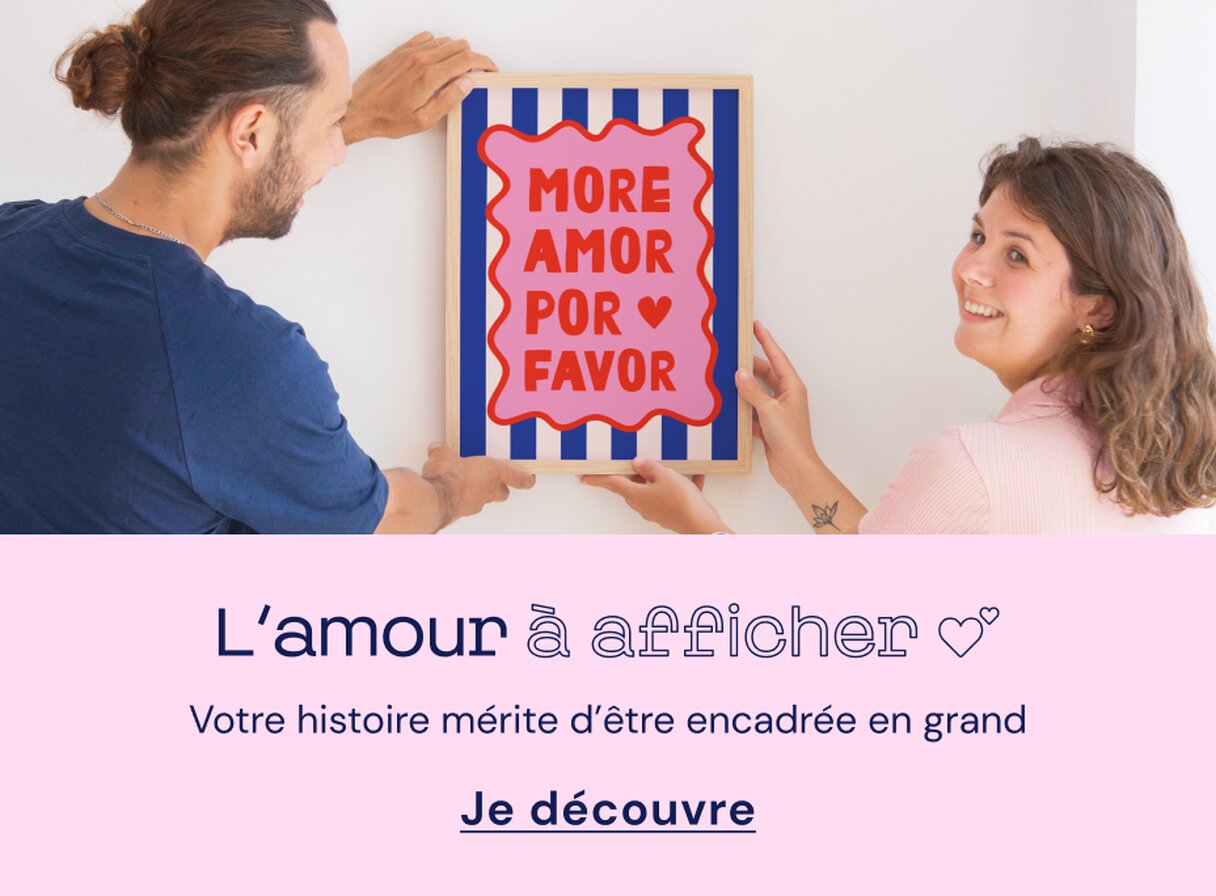 Poster personnalisé affiche couple