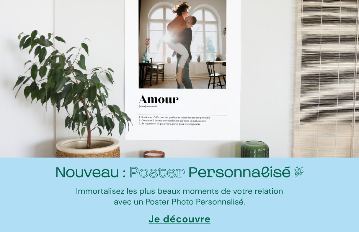 Poster personnalisé affiche couple
