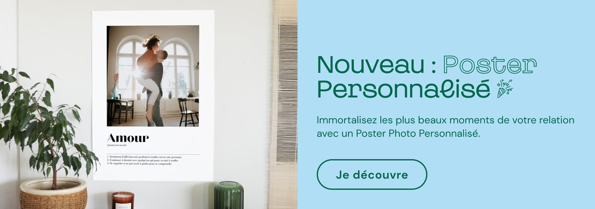 Poster personnalisé affiche couple
