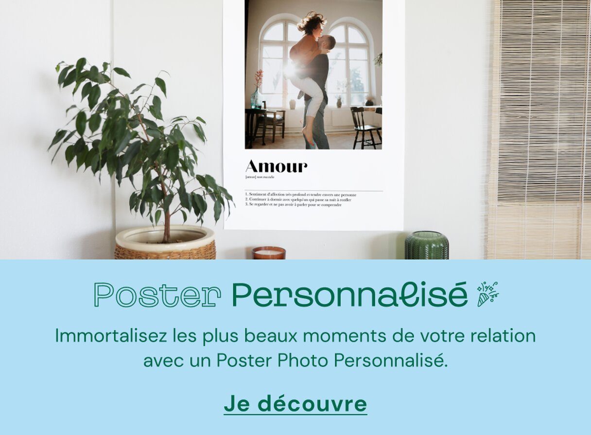 Poster personnalisé affiche couple