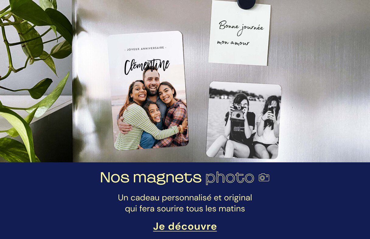 Magnet photo anniversaire