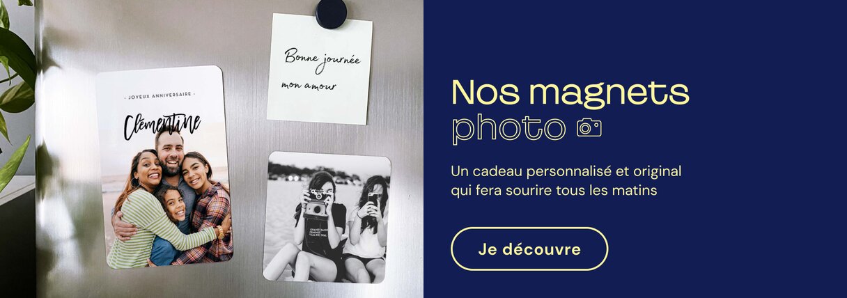 Magnet photo anniversaire
