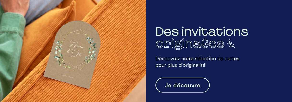 Invitation anniversaire mariage originale