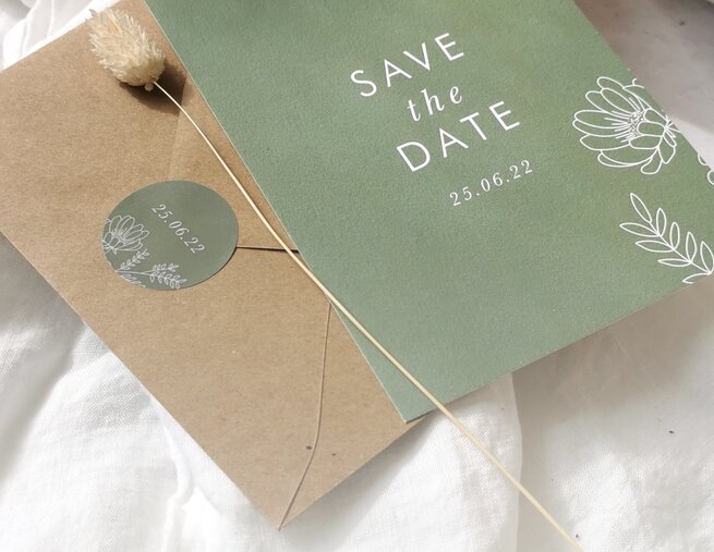 Carte save the date mariage