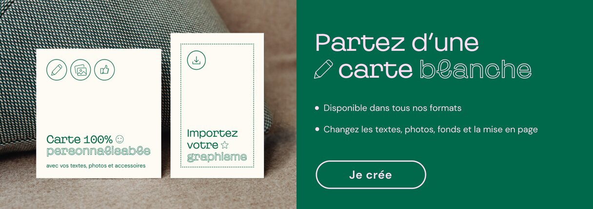 Carte de Noël 100% personnalisable