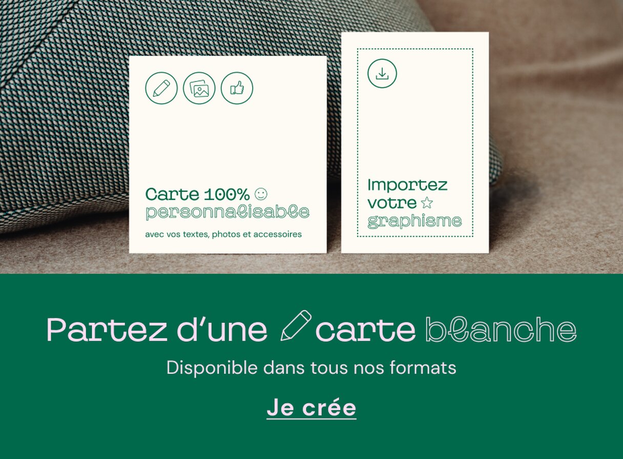 Carte de Noël 100% personnalisable