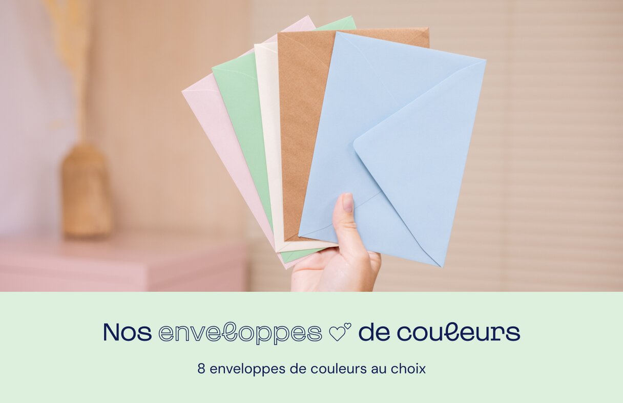Enveloppes de couleurs