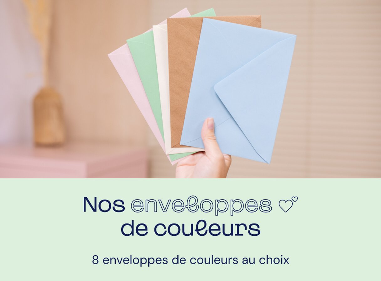 Enveloppes de couleurs