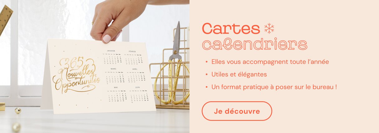 Carte calendrier voeux