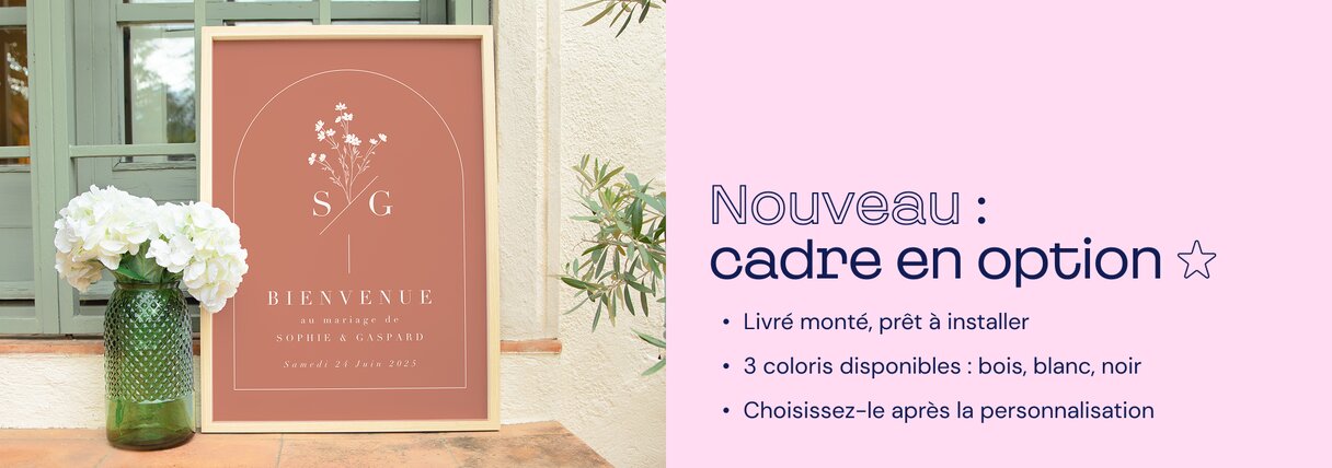 Nouveau : Cadre en option