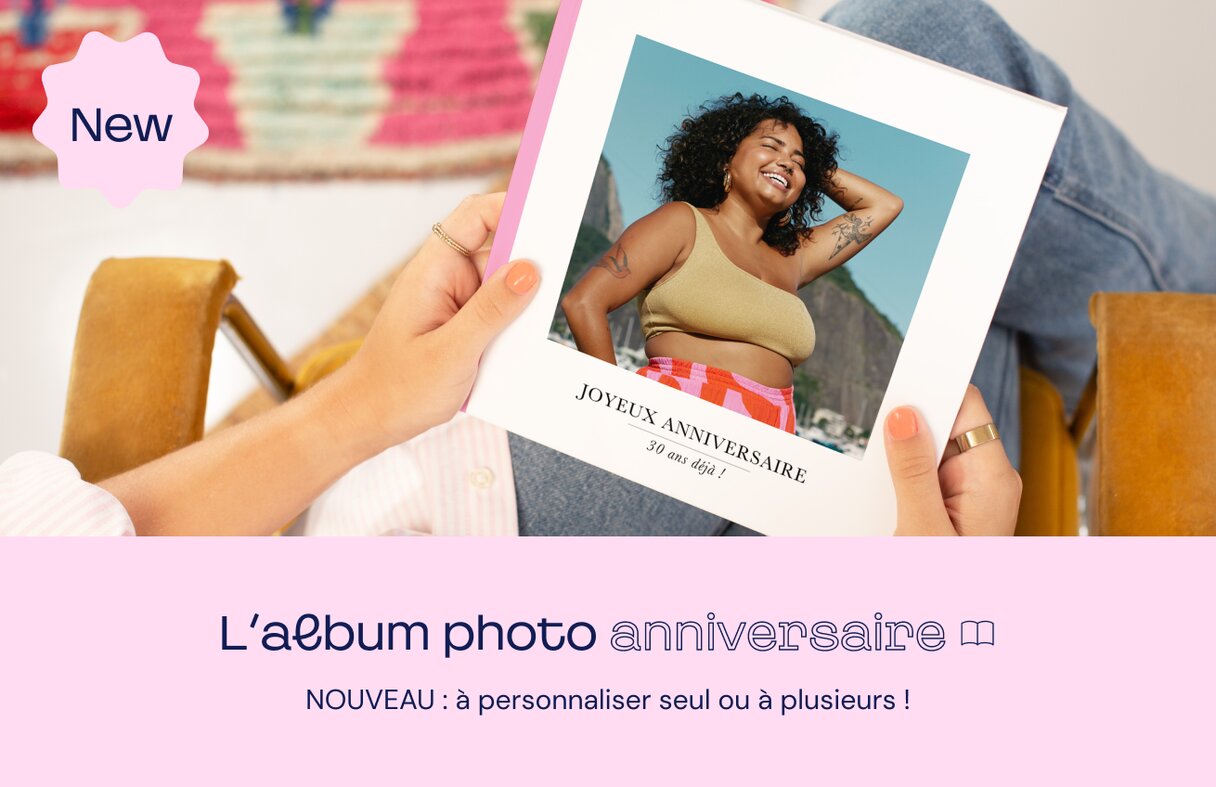 Album photo anniversaire à personnaliser