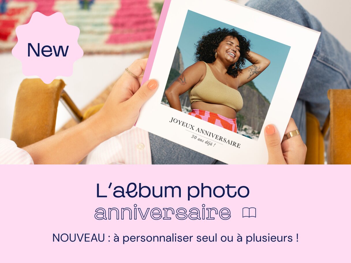 Album photo anniversaire à personnaliser