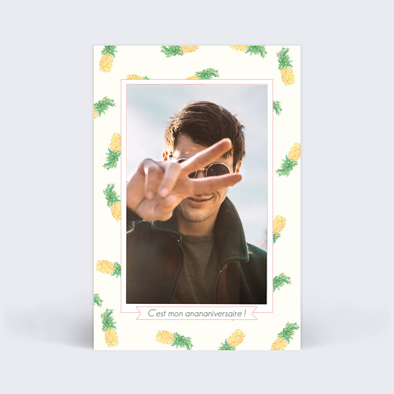 Invitation Anniversaire Adulte Ananas