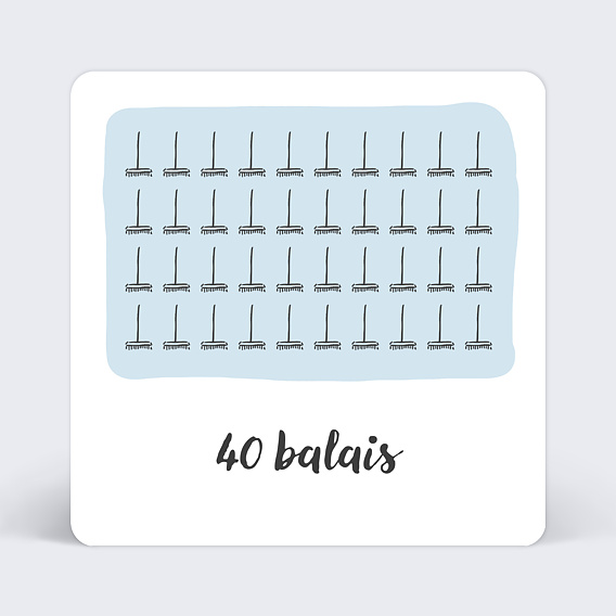 Invitation Anniversaire Balais Popcarte