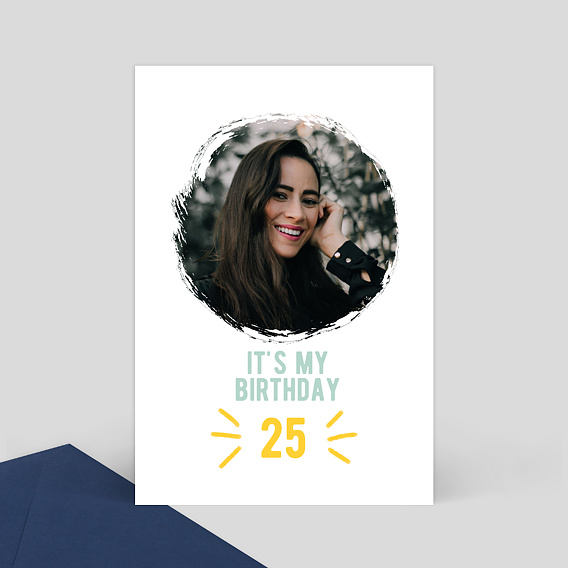 Invitation Anniversaire Adulte Bulle graphique