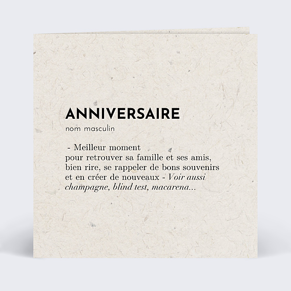 Invitation Anniversaire Dictionnaire Popcarte Invitation Anniversaire Dictionnaire Popcarte