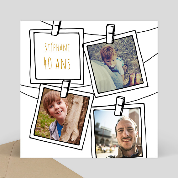 Invitation Anniversaire Adulte Epingles