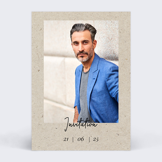 Invitation Anniversaire Adulte Esprit Chiné