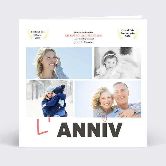 Invitation Anniversaire Adulte Film Anniversaire