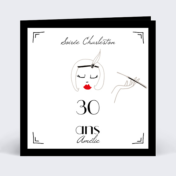 Invitation Anniversaire Adulte Gatsby