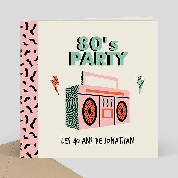 Invitation anniversaire 40 Cassette audio