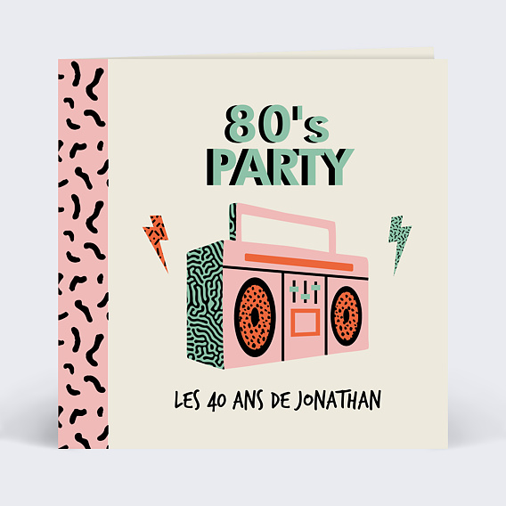 Invitation anniversaire 40 Cassette audio