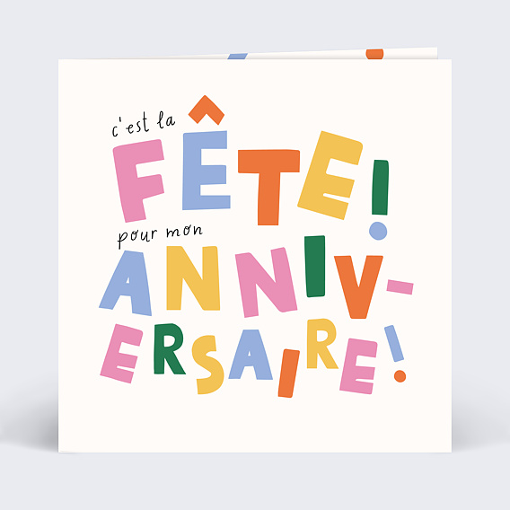 Invitation Anniversaire Adulte Grand Évènement