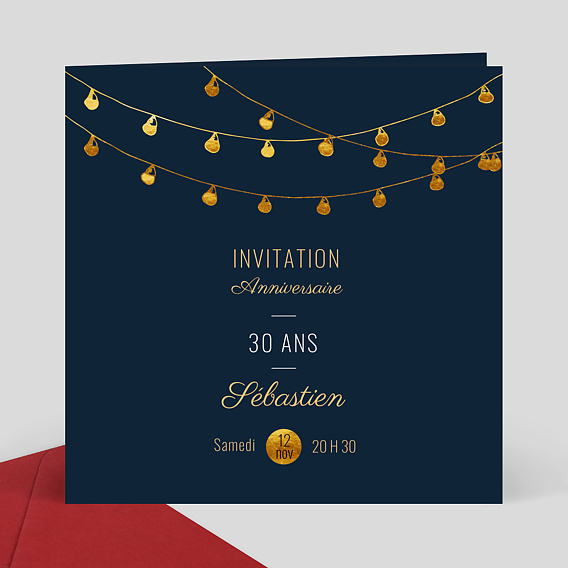 Invitation Anniversaire Guinguette