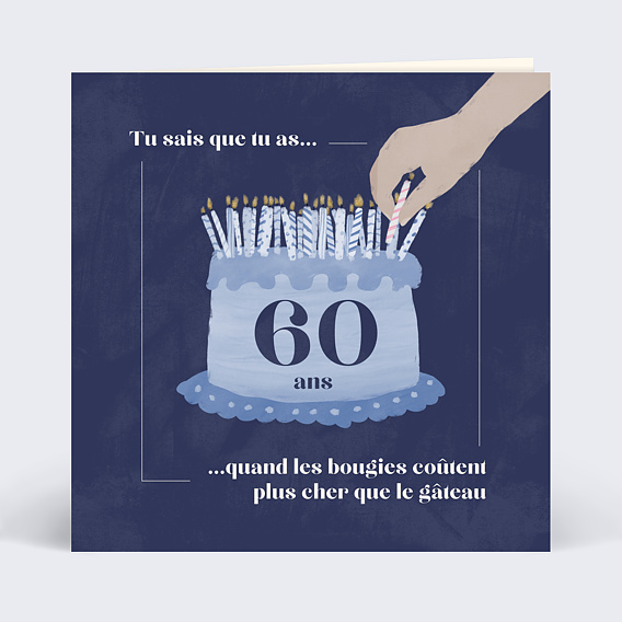 Invitation anniversaire Les Bougies Coûtent Plus Cher Que Le Gâteau