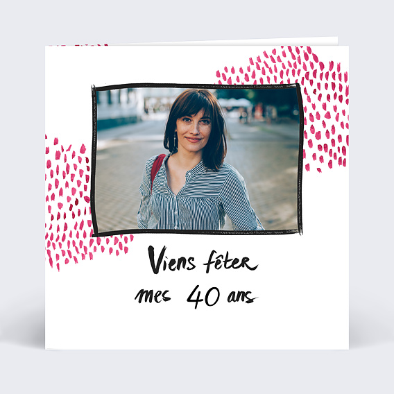 Invitation Anniversaire Adulte Lines