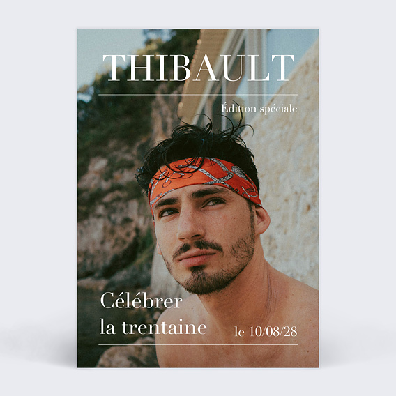 Invitation Anniversaire Adulte Magazine