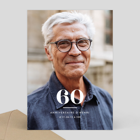 Invitation Anniversaire Adulte Modernité
