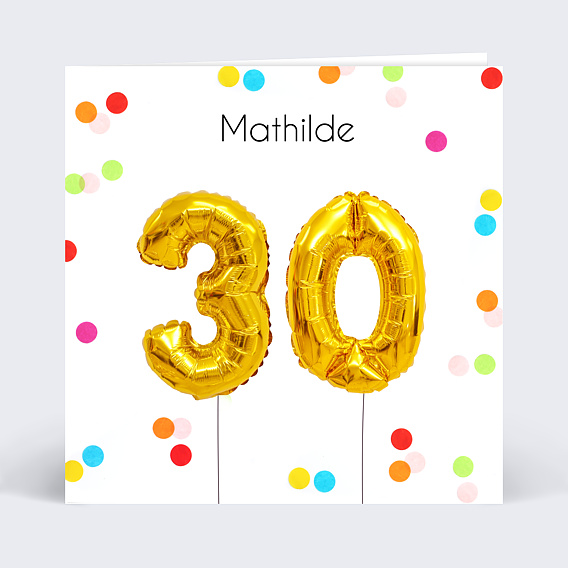 Invitation anniversaire Party 30