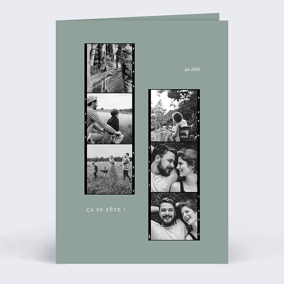 Invitation Anniversaire Adulte Pellicule Souvenirs