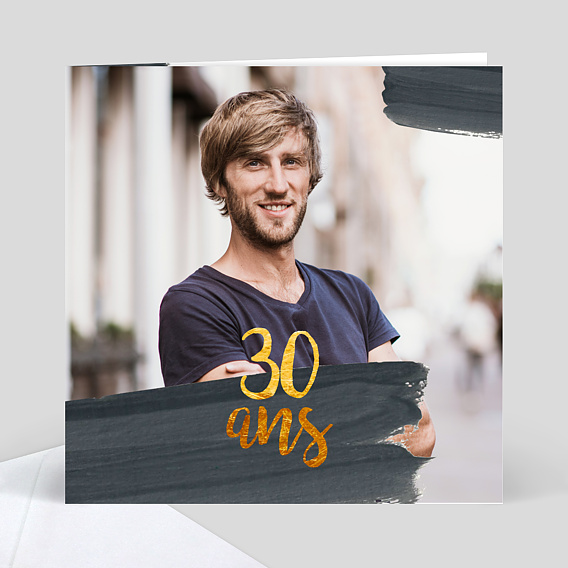 Invitation Anniversaire Adulte Pinceau 30 Ans