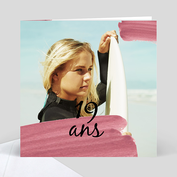 Invitation Anniversaire Adulte Pinceau