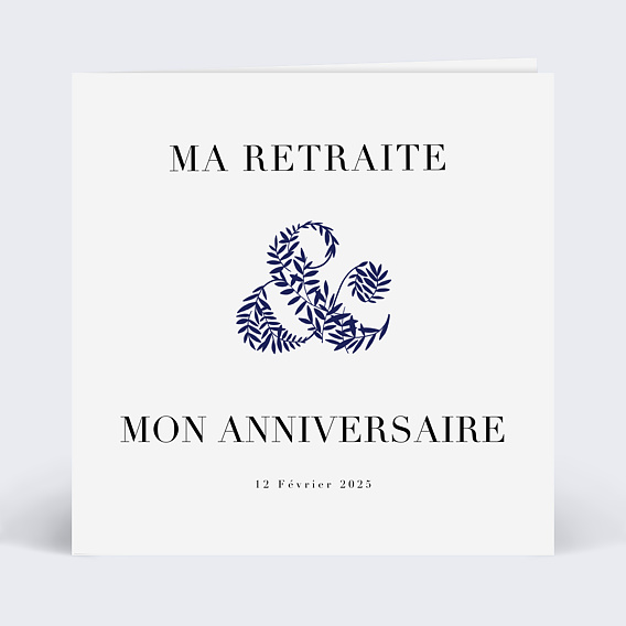 Invitation Anniversaire Retraite Esperluette Popcarte