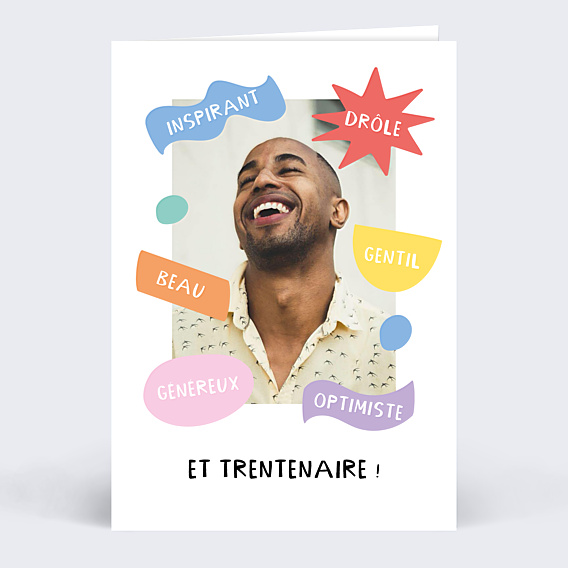 Invitation Anniversaire Adulte Haut en Couleurs 