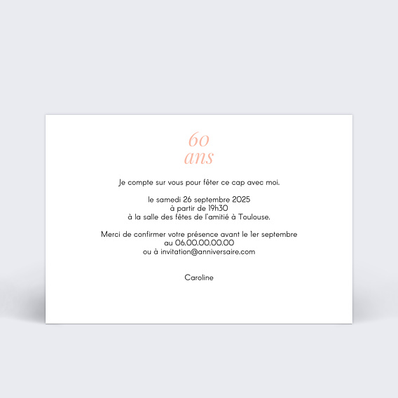Invitation anniversaire Joli Multi Verso