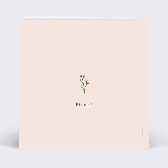 Invitation Anniversaire Adulte Couronne de fleurs champêtre