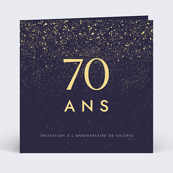 Invitation anniversaire Pluie de Fête